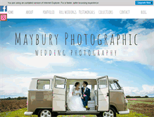 Tablet Screenshot of mayburyphotographic.com